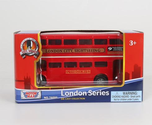 London Bus Routemaster City Tourist Closed Top Diecast, 1/76 Scale
