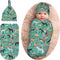 Horse Baby Stuff Gift for Girls, Newborn Swaddle Blanket Beanie Set, Soft Stretchy Horse Baby Blanket for Baby Shower
