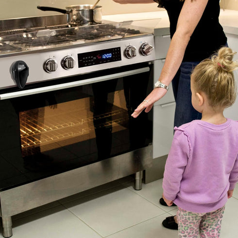 Sefream 2 Pack Oven Lock Child Safety - Premium Baby Proofing Oven Door Locks, Easy to Install & Use Durable