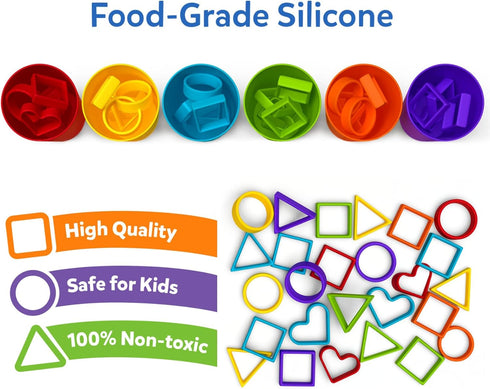 Counting 3, 4, 5, 6 Skillmatics Silicone Rainbow Sorting Game - Learning & Educational Toy, Sorting, & Sequencing