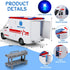 3-5 4 Sets 3 4 Toy Ambulance Boys Age With Different Flashing Lights & Sound, Back And Side Doors Open Friction-Powered