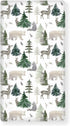 JEPFEIXIA Woodland Forest Animals Fitted Crib Sheet for Boys Girls Watercolor Pine Tree