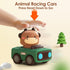 iPlay, iLearn Press and Go Car Toys for Toddlers 1-3 | Baby Animal Racing Cars | Infant Play Vehicle Set