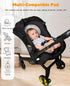 Kaelox 3 1 Infant Car Seat Insert for Newborn Girls Boys, in Reversible Cushion for Carseat with Strap Pads Buckle