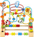 QZMTOY Bead Maze Toy for Toddlers, Colorful Roller Coaster Educational Toys for Kids Birthday Gift