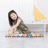 Set 10-Piece 2 3 4 Pearhead Wooden Train for Toddlers Magnetic Train Cars, FSC-Certified Wood, Montessori STEM Toy