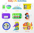 Montessori Busy Board for 1-2 Years Old - Toddler Toys for 1+ Years Old, Baby Musical Toy, Sensory Learning Educational