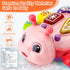 6-12 Tummy Baby Toys Months, Crawling Musical Baby Toy with Obstacle Avoidance, Lights & Music, Interactive Time