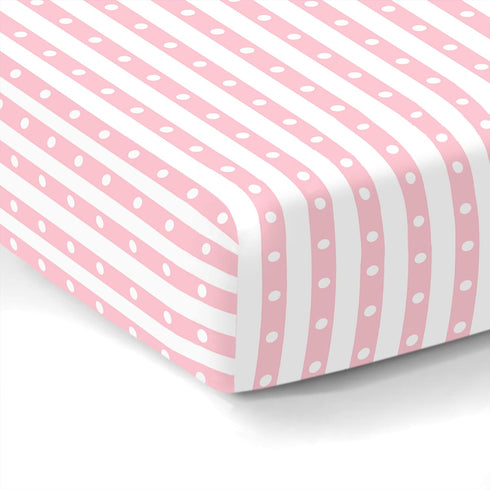 100% Organic Cotton Fitted Sheets for Standard Crib and Toddler Mattresses/Pads, 28” x 52”, Fits Dream On Me, Lullaby,