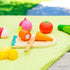Set 6 2+ B. toys Chop 'n' Play Vegetables Pretend Play Food Wooden Toy Vegetables to Cut Hook and Loop Play Food