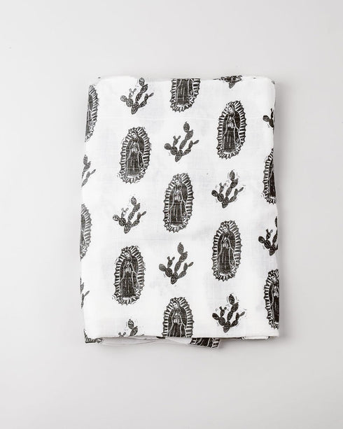 Our Lady of Guadalupe Baby Swaddle Blanket - Perfect for Newborns