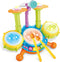 Drum Set for Toddlers 1-3, Baby Drum Set with Microphone, Kids Drum Sets for 2-5 Year Olds, Birthday Gift