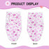 17-22 Inch 2 Reborn Baby Doll Swaddle Blanket Girl Purple Flowers Wrap Blanket Pcs - Swaddle Blanket + Hat, Reborn