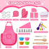 Sets, 32PCS LovesTown Kids Cooking and Baking Pretend Play Toys for Toddler Dress Up Clothes Birthday for Girls
