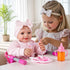 1220 Inch 3+ BABESIDE Baby Doll High Chair for Dolls, Foldable Table Seat Doll Furniture, Portable Feeding Chair