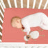 KEIGE Salmon Fitted Crib Sheet for Girls and Boys,Soft Breathable Microfiber Baby Sheet for Standard Size Crib Mattress
