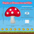 6 31 21 PCS Mushroom Balloons with Red & White Polka Dots, Forest/Garden Party Theme Party Decor, Cute Mushroom