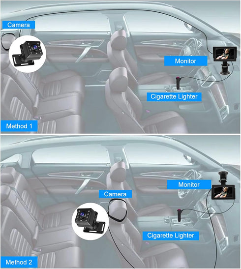 ZDAGELD 4.3 Inch 1080P 80% 150 360 8 Baby Car Camera Monitor, Mirror, Clearer Night Vision Baby Mirror for Car Back
