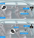 ZDAGELD 4.3 Inch 1080P 80% 150 360 8 Baby Car Camera Monitor, Mirror, Clearer Night Vision Baby Mirror for Car Back