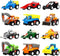 Yeonha Toys Pull Back Vehicles, 12 Pack Mini Assorted Construction Vehicles and Race Cars