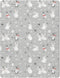 Pfrewn Christmas Crib Sheets for Boys Girls Cute White Bunnies Snow Fitted