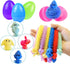 24 Pack Prefilled Easter Eggs with Bunny Stretchy Strings Sensory Fidget Toys Inside Great for Kids Aduts Toddlers
