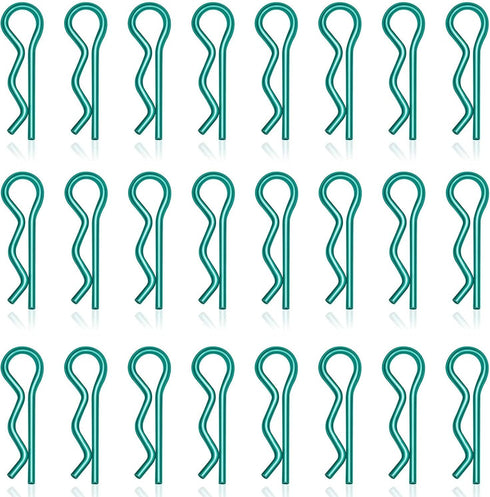 KCRTEK 50Pcs RC Body Clips - Green Clips for 1/10 1/12 Scale Redcat HPI Himoto HSP Exceed RC Car Parts Truck Buggy