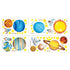 Decowall DS8-1307 Planets in The Space Kids Wall Decals, Peel and Stick Removable Stickers for Nursery