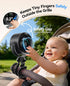 KIMMOO 100 360 Portable Stroller Fan, Speeds Quiet Rechargeable USB Fan with LED Display, Adjustable Safe Clip Fan