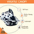 28x27x0.25" Dear Baby Gear Car Seat Cover for Boys & Girls - Baby Carseat Canopy w/Snap Opening - Infant Seat Cover