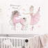 ROFARSO Cute Colorful Wall Stickers for Kids, Removable Decals for Nursery Baby Girls Bedroom Playroom (Ballet Girl