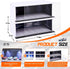Tujoe 2 1/64 58 Pcs Display Case for Toy Car Garage with LED Light Stackable Scale Diecast Toy Cars Garage for Maximum