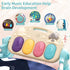 Tummy 5 Jovow Baby Gym with Musical Piano,Baby Play Mat Time Baby Activity Gym Mat with Infant Learning Sensory