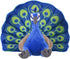 12 Inches Wild Republic Peacock Plush, Stuffed Animal, Plush Toy, Gifts for Kids, Cuddlekins