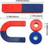 EUDAX Physics Science Magnets Kit for Education, Includes Bar/Ring/Horseshoe/Compass Magnets