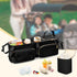 W4 Stroller Wagon Organizer Compatible with Wonderfold Wagon, Parent Console Caddy Wagon Accessories with Cup Holder