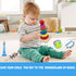 Kids Musical Instruments Set, 12pcs Wooden Percussion Toys, Tambourine & Xylophone for Early Learning (Blue)