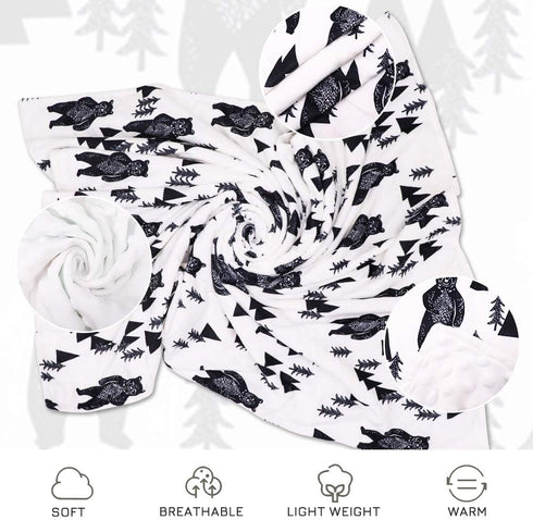 30 40 Inch TANOFAR Bear Baby Blankets, Minky Toddler Blanket for Boys Girls, Dotted Backing, Double Layer, Crib
