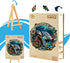 (L-13.4 13.3in -290 Wooden Puzzles for Adults, Embossed Sea Turtle Puzzle for Adults, Unique Shaped Wooden Jigsaw