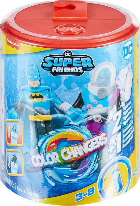 Fisher-Price Imaginext DC Super Friends Color Changers Batman & Mr. Freeze Figure Set for Preschool Kids 3+