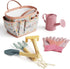 Set, Gardening Tool Kit, for Kids, STEM, Includes Tote Bag, Spade, Watering Can, Rake, Fork, Trowel and Gloves (Petal)