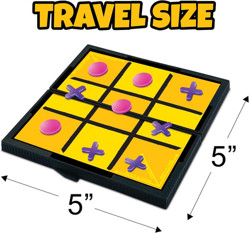 12 5" Gamie Magnetic Board Travel Games for Kids, Includes Retro Fun Games - Compact Design, Individually Boxed Travel