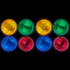 8pc PicassoTiles Motion Activated Marbles LED Light-Up Glow in The Dark Translucent Balls for Marble Run Race Racetrack