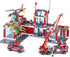 QLT QIAOLETONG City Fire Station Building Kit, 774 Pcs Set Including Fire Station, Fire Truck, Helicopter, Fire
