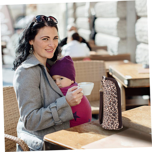 ERINGOGO Waterproof Insulated Baby Bottle Bag for Travel Oxford Cloth Carrier Tote Leak-Proof Design for Breastmilk