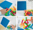 Set 3+ 25 8" Peg Board Toys-Montessori Occupational Therapy Fine Motor Skills Toy, Suitable for Toddlers