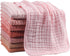 8 Pack Muslin Burp Cloths for Baby Girls - 6 Layer Organic