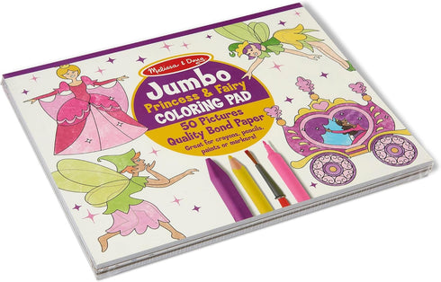 Set: 3+ Melissa & Doug Sticker Collection and Coloring Pads Princesses, Fairies, Animals, and More Kids Arts