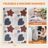 BICESTE 74x50 Playpen Mat Foam Thick, Large Baby Play Mat for Babies Kids Toddlers Infants Floor Crawling, Washable