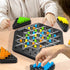 Agaommio 2 4 Triangle Chain Strategy Board Game, Geometric Chess Puzzle Games, Chain Triangle Chess Game with Rubber